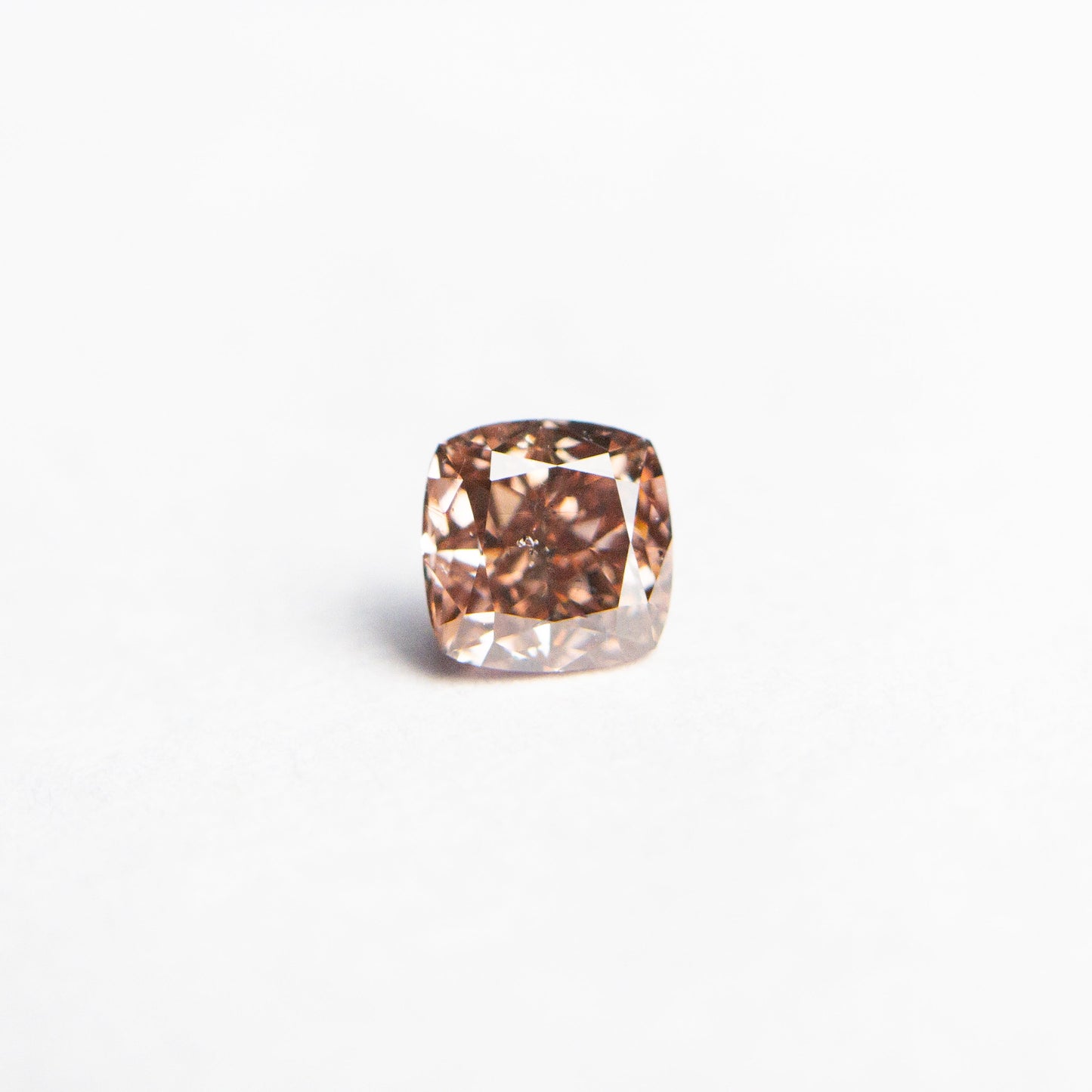 0.30ct 3.74x3.69x2.49mm GIA SI2 Fancy Deep Brownish Orangy Pink Cushion Brilliant π¦πΊ 24104-01