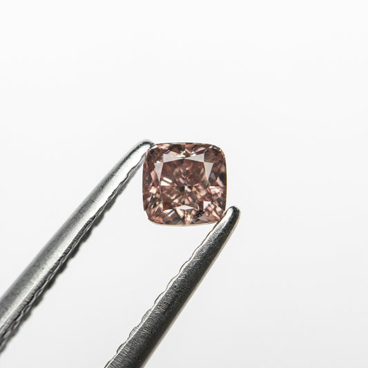 0.31ct 3.57x3.54x2.57mm GIA SI1 Fancy Deep Brownish Orangy Pink Cushion Brilliant π¦πΊ 24105-01