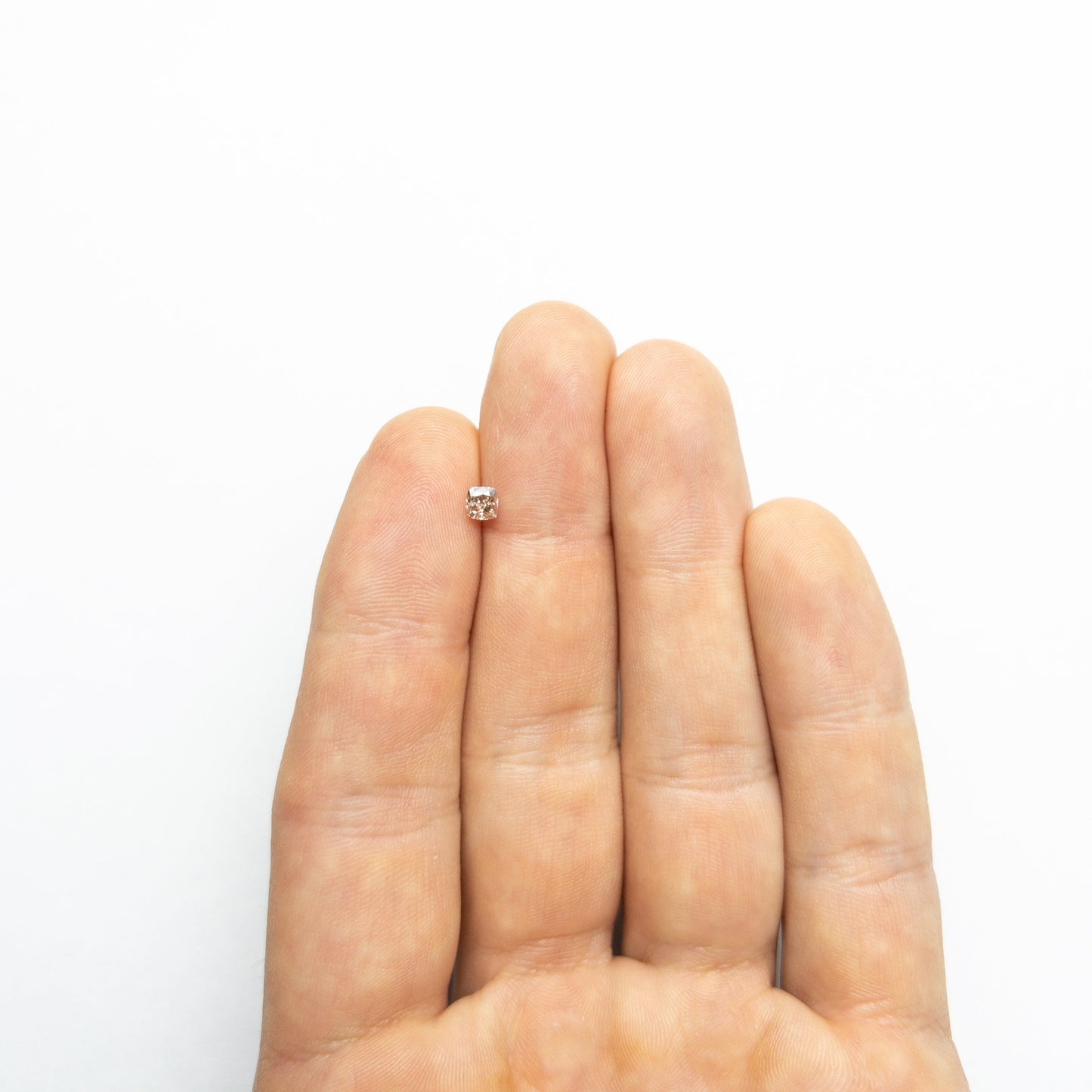 0.35ct 3.92x3.71x2.65mm GIA VS2 Fancy Brown-Pink Cushion Brilliant π¦πΊ 24124-01