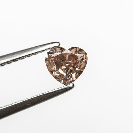 0.53ct 4.73x5.14x2.92mm GIA I1 Fancy Brown-Pink Heart Brilliant π¦πΊ 24115-01