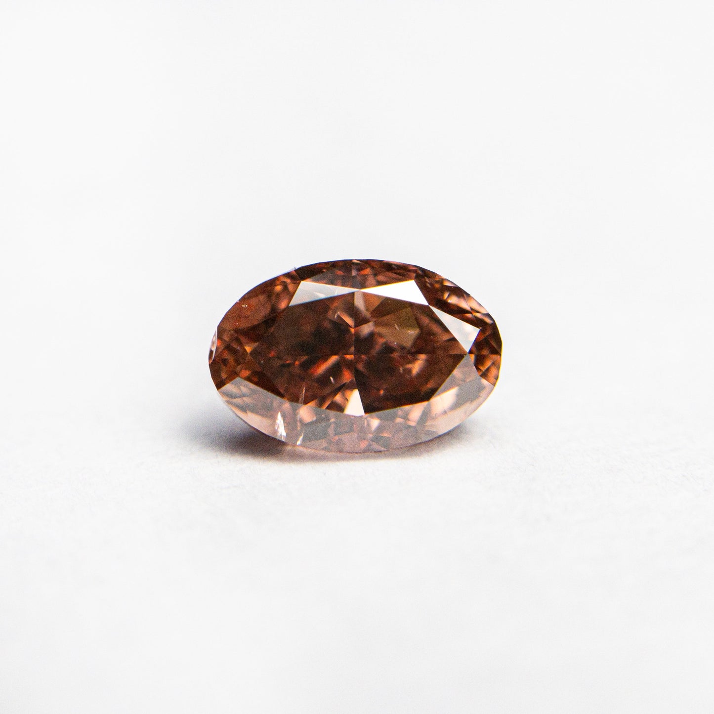 0.80ct 6.64x4.33x3.25mm GIA SI2 Fancy Deep Brownish Orangy Pink Oval Brilliant π¦πΊ 24162-01