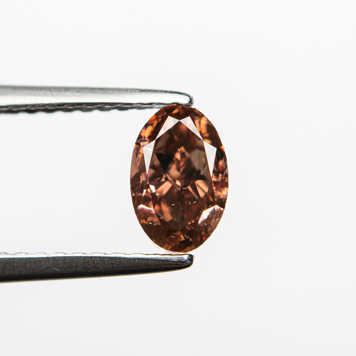 0.80ct 6.64x4.33x3.25mm GIA SI2 Fancy Deep Brownish Orangy Pink Oval Brilliant π¦πΊ 24162-01
