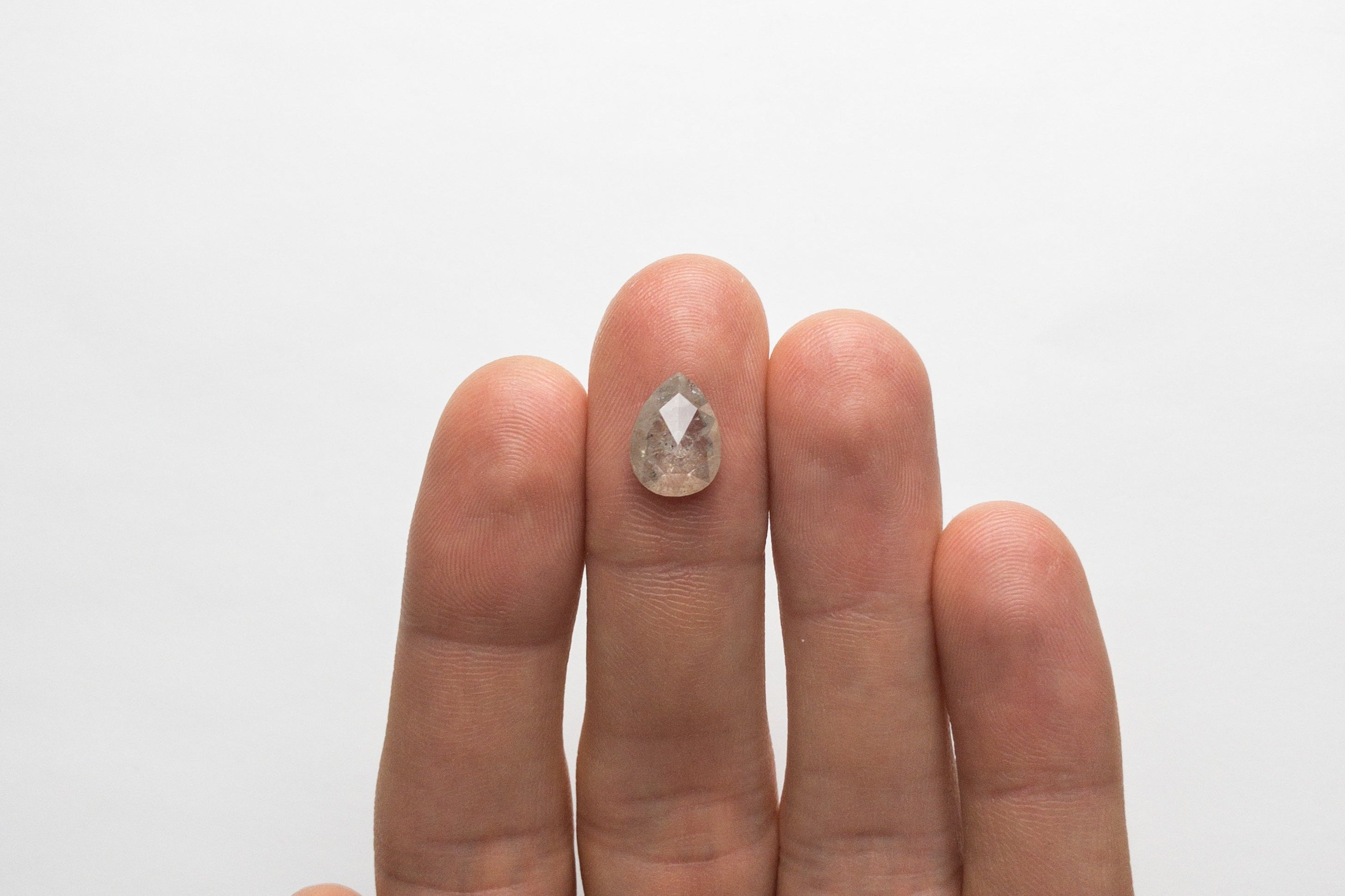 2.90ct 11.49x8.50x3.65mm Pear Rosecut 18790-03 - Misfit Diamonds