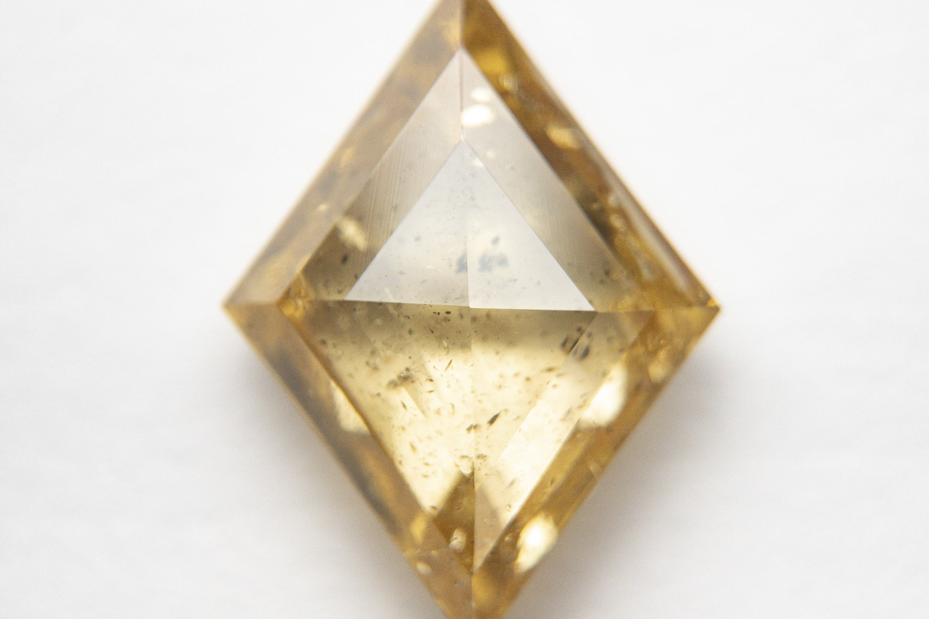 2.67ct 12.63x9.33x3.92mm Apricot (Fancy Orange-Yellow) Lozenge Rosecut 18857-01 - Misfit Diamonds