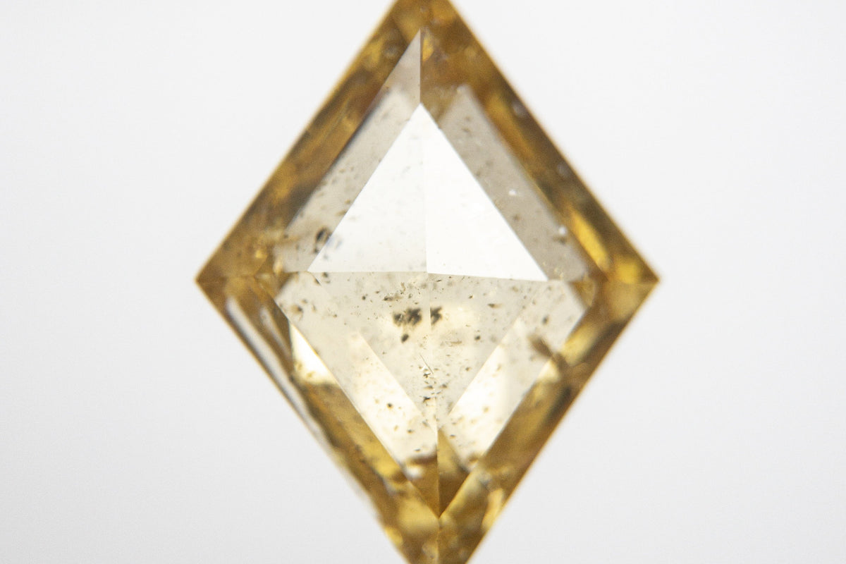 2.67ct 12.63x9.33x3.92mm Apricot (Fancy Orange-Yellow) Lozenge Rosecut 18857-01 - Misfit Diamonds