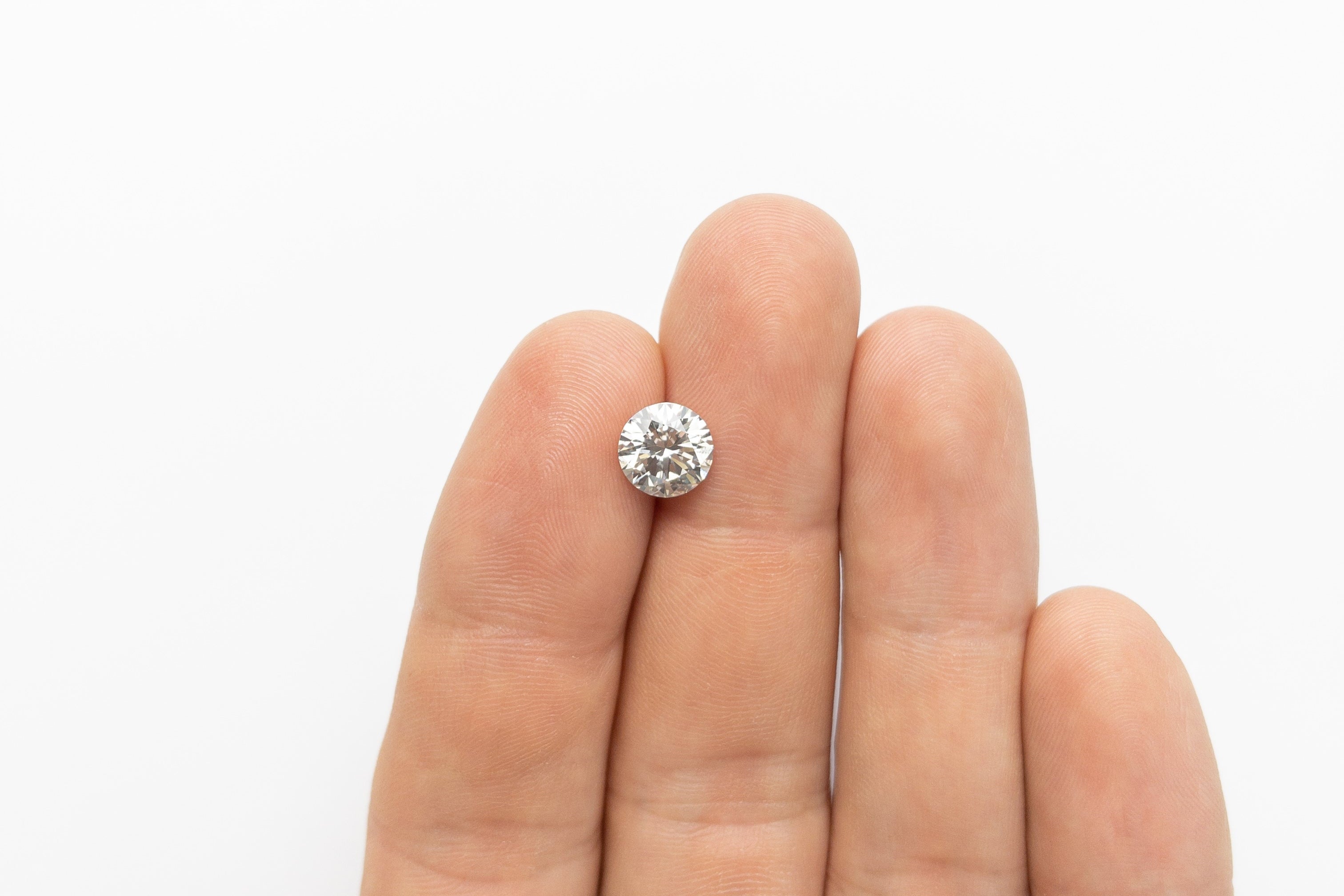 2.01ct 8.07x8.01x5.03mm GIA SI1 Fancy Grey Round Brilliant 18868-01 - Misfit Diamonds