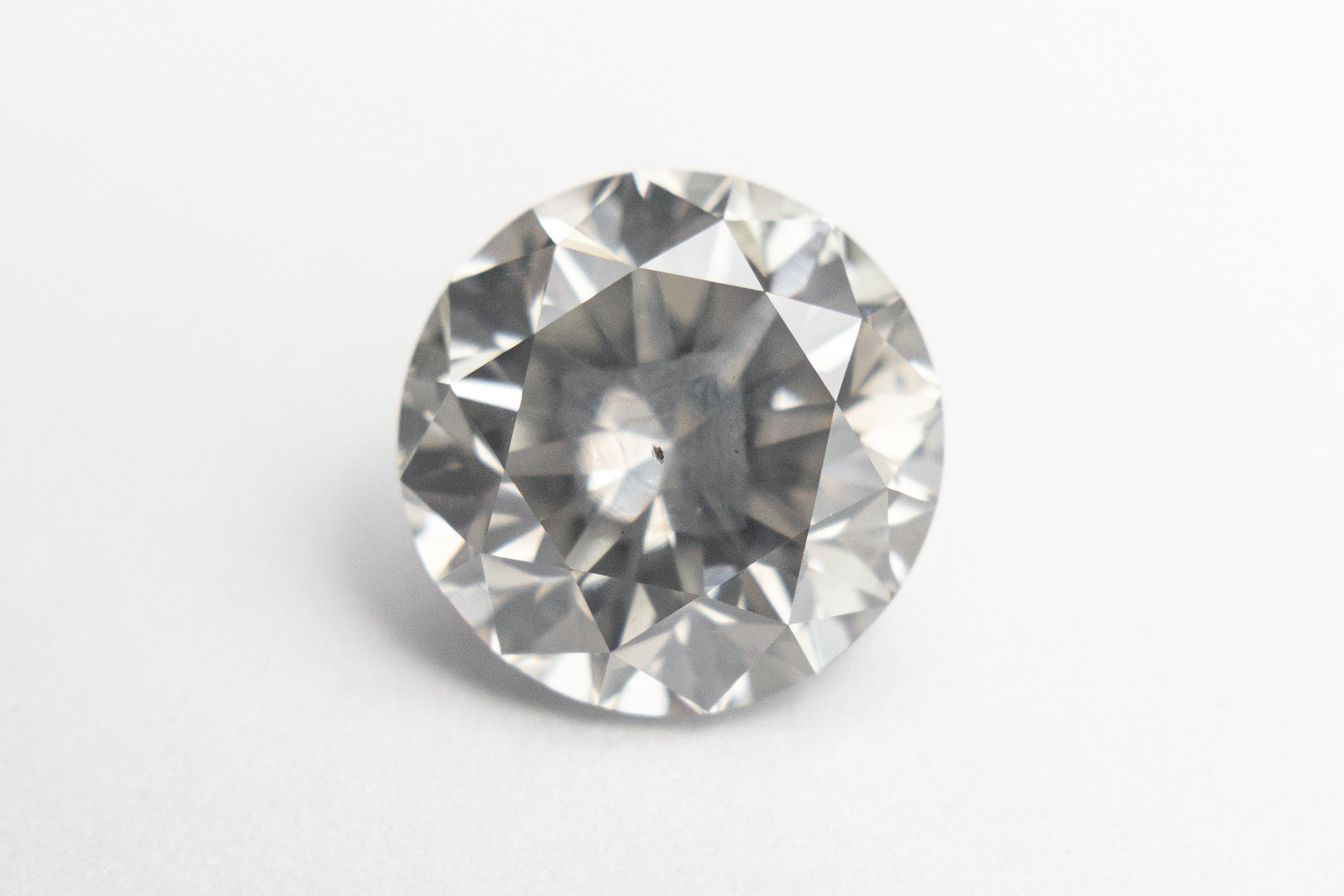 2.05ct 7.57x7.63x5.27mm GIA Fancy Light Grey Round Brilliant 18988-01 - Misfit Diamonds