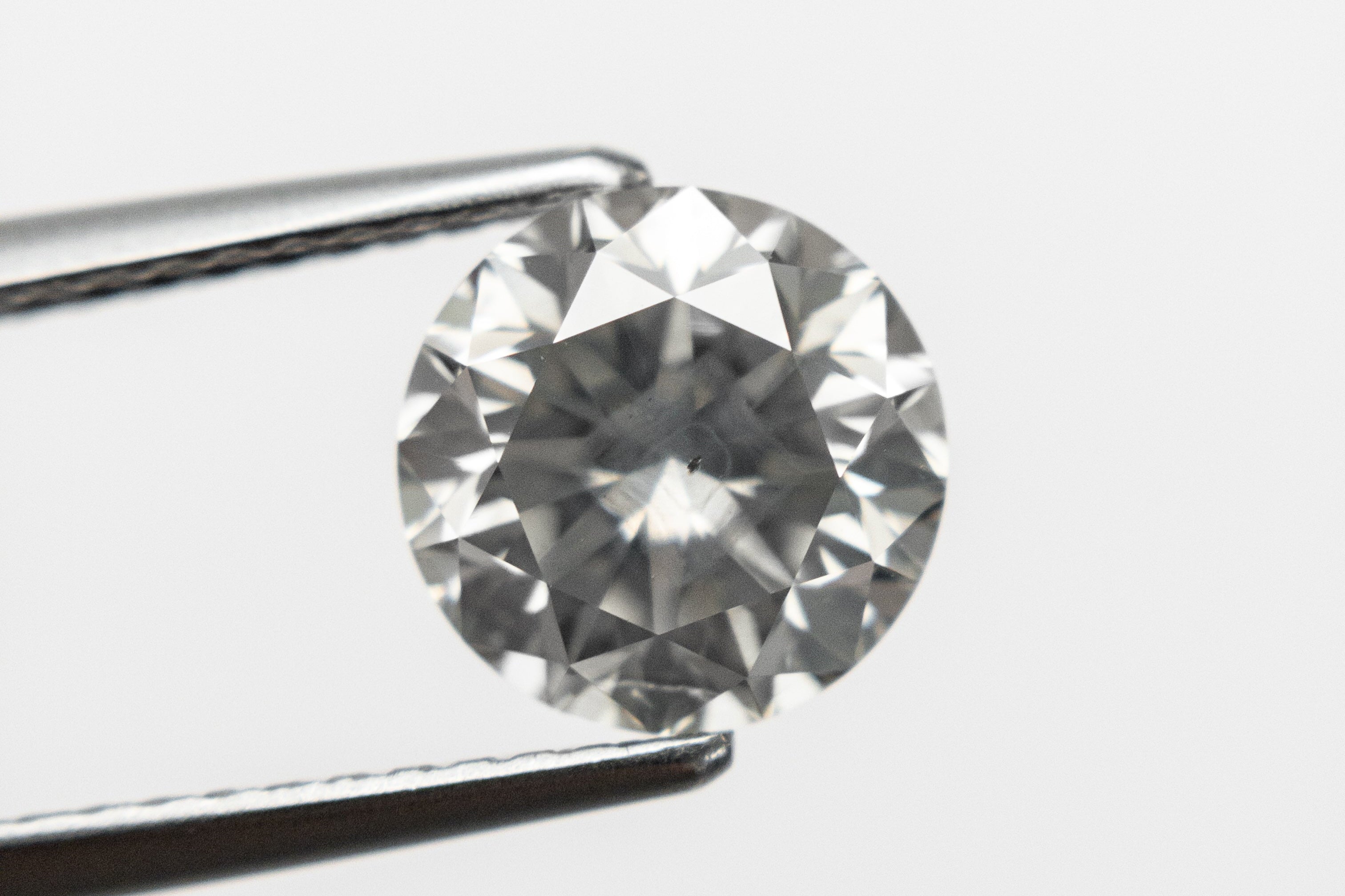2.05ct 7.57x7.63x5.27mm GIA Fancy Light Grey Round Brilliant 18988-01 - Misfit Diamonds