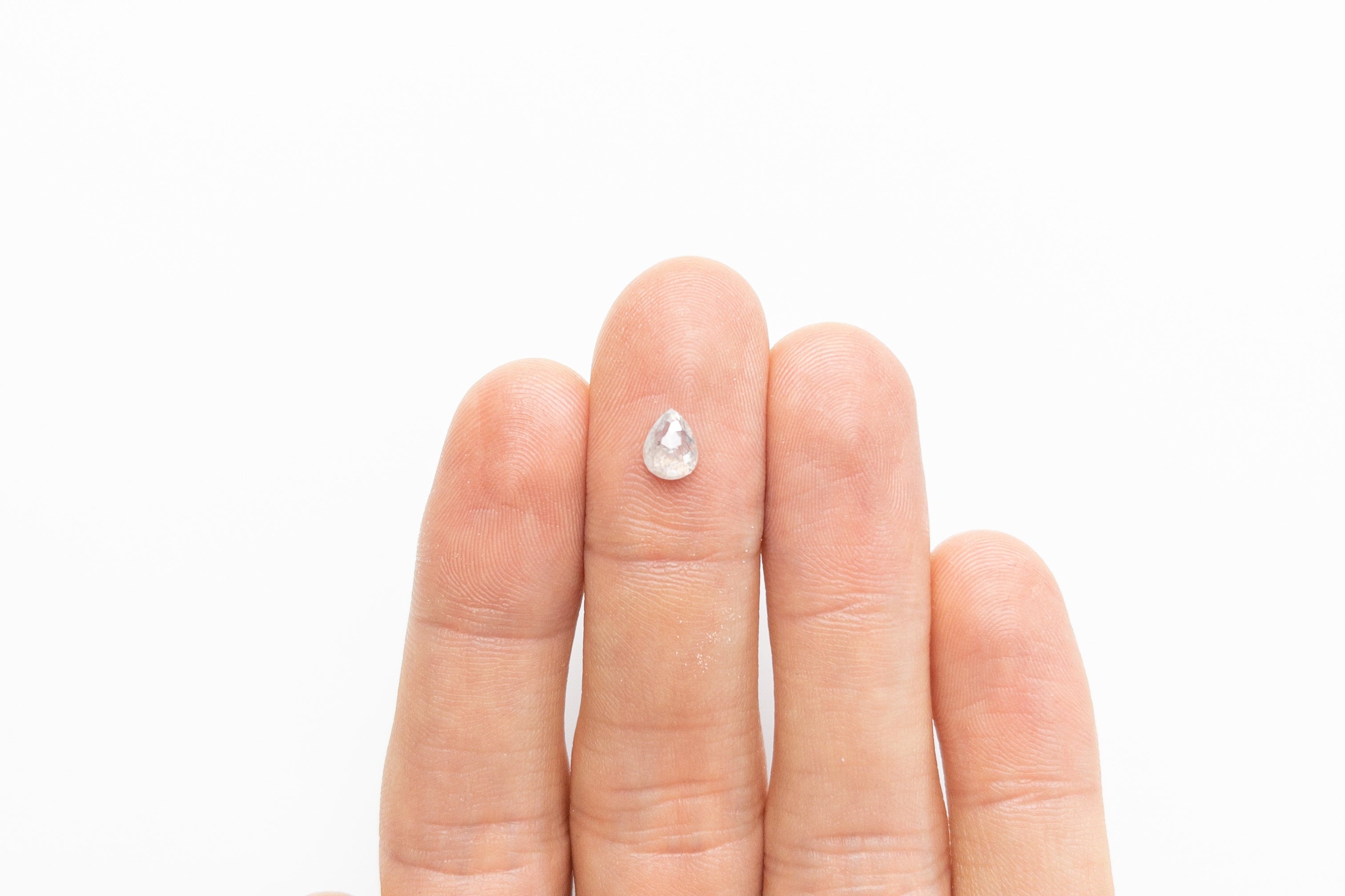 0.83ct 6.64x5.12x2.89mm Pear Double Cut 19143-11 - Misfit Diamonds