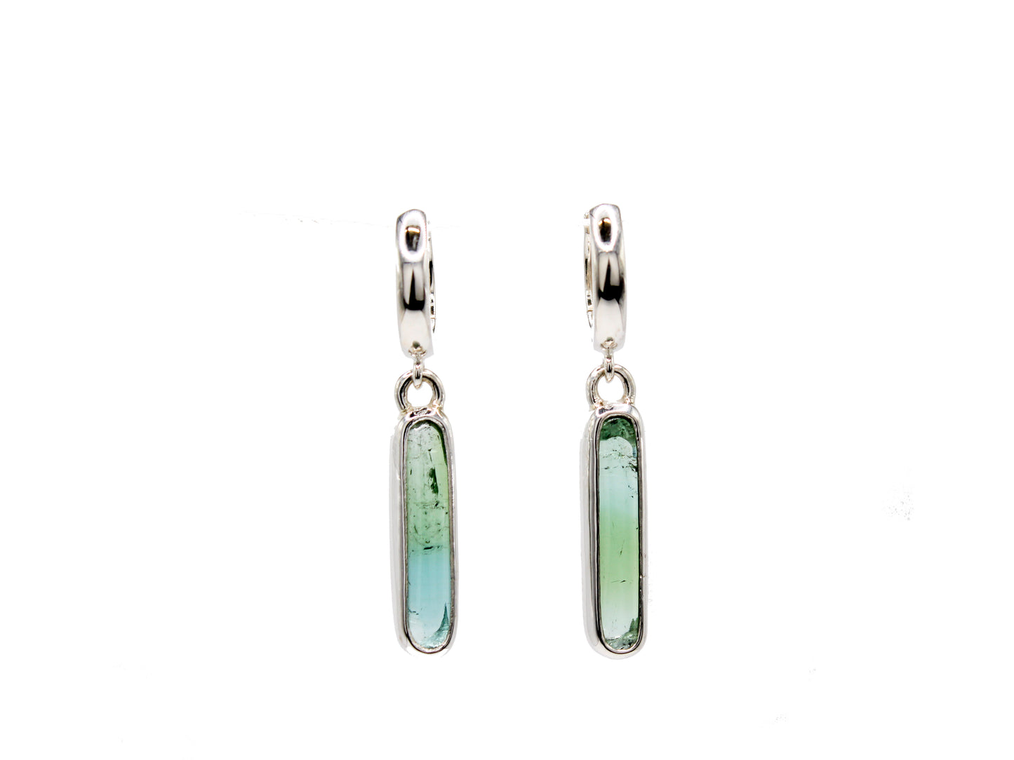 Tourmaline Hinge Hoops #001