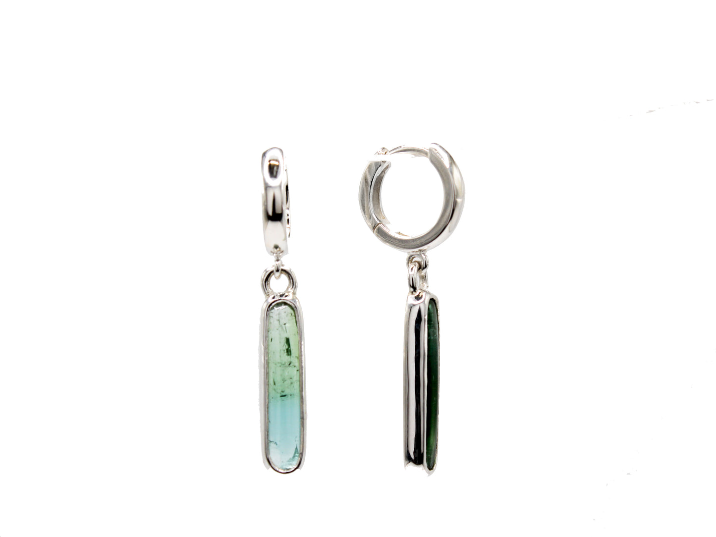 Tourmaline Hinge Hoops #001