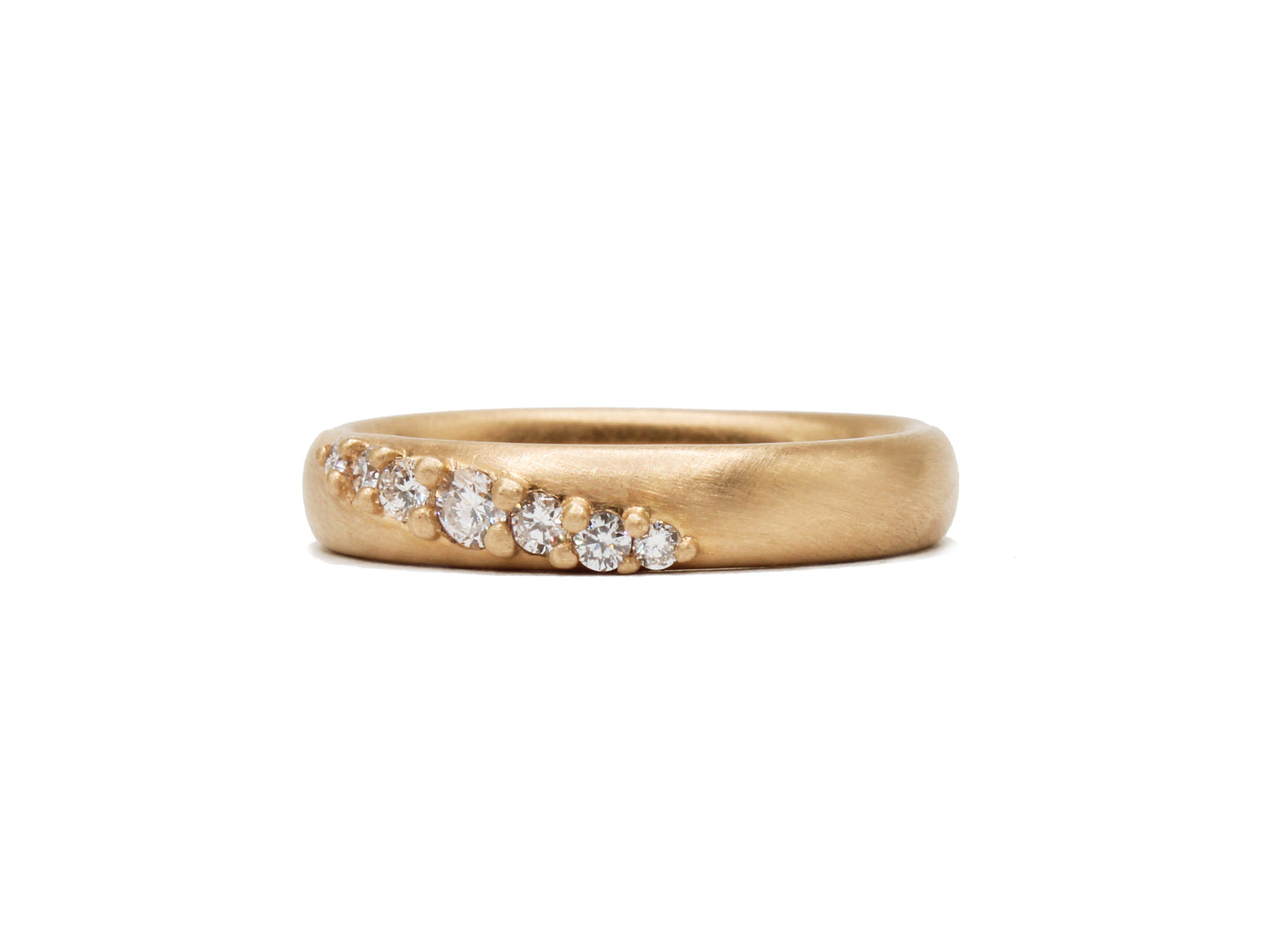 Lab Created Diamond Oblique Band