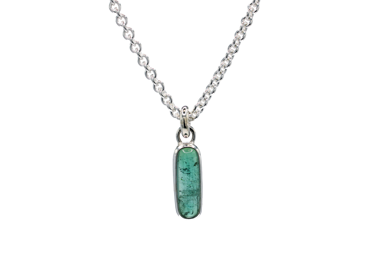 Tourmaline Lozenge Pendant #002