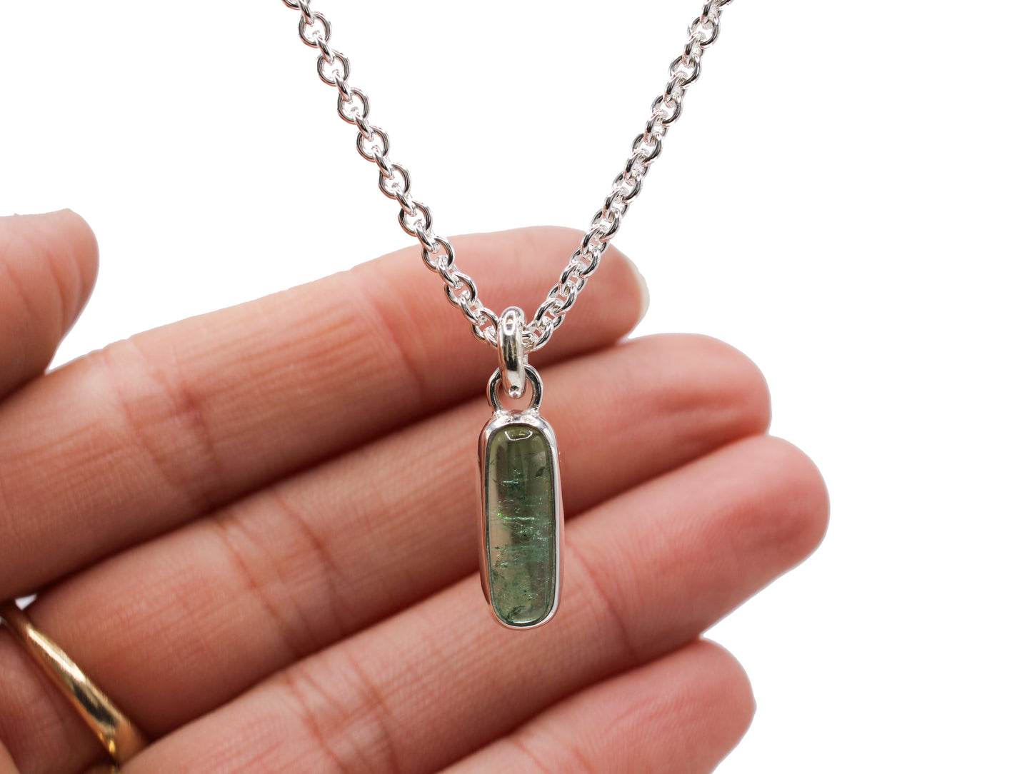 Tourmaline Lozenge Pendant #002
