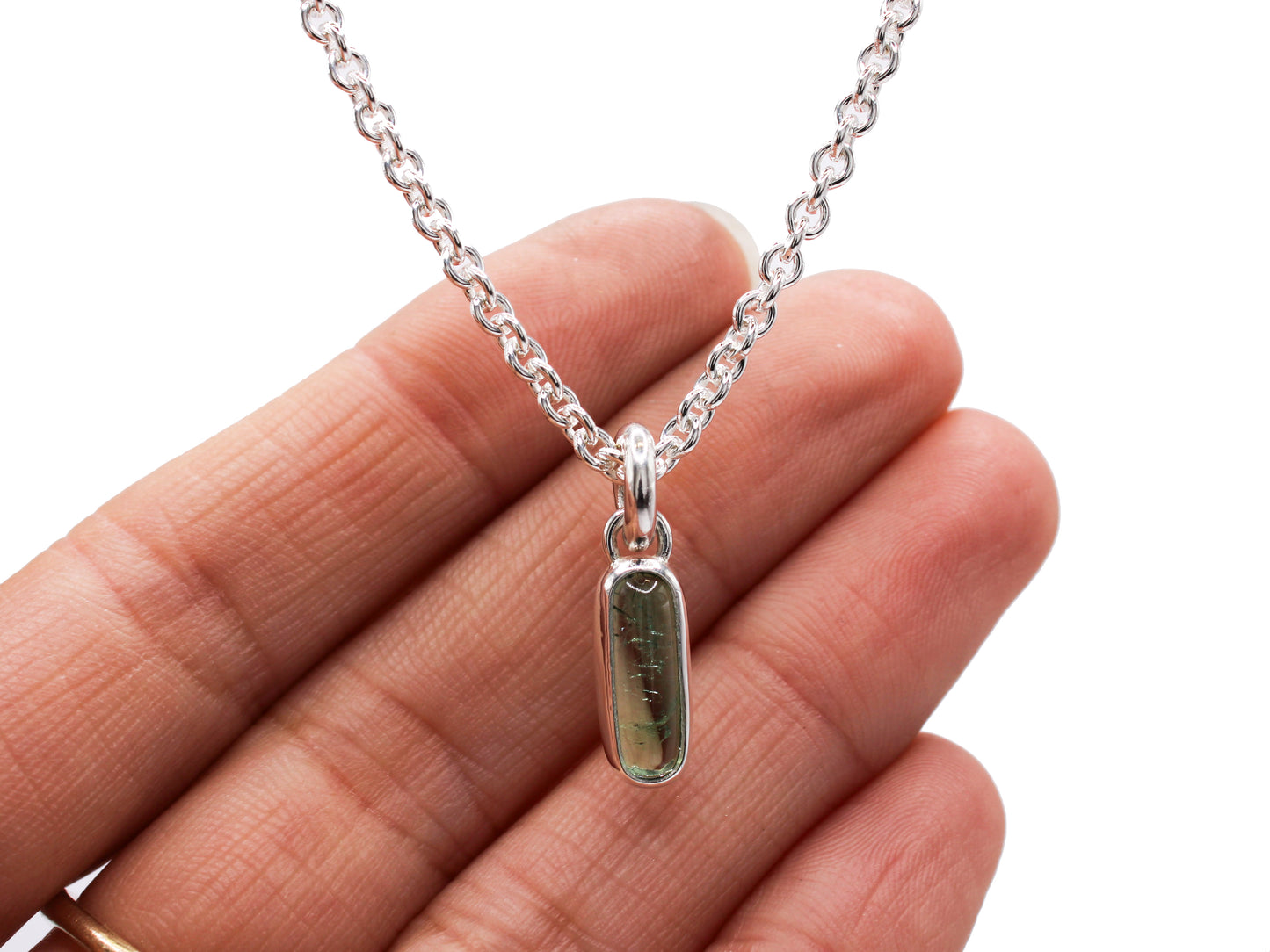 Tourmaline Lozenge Pendant #005