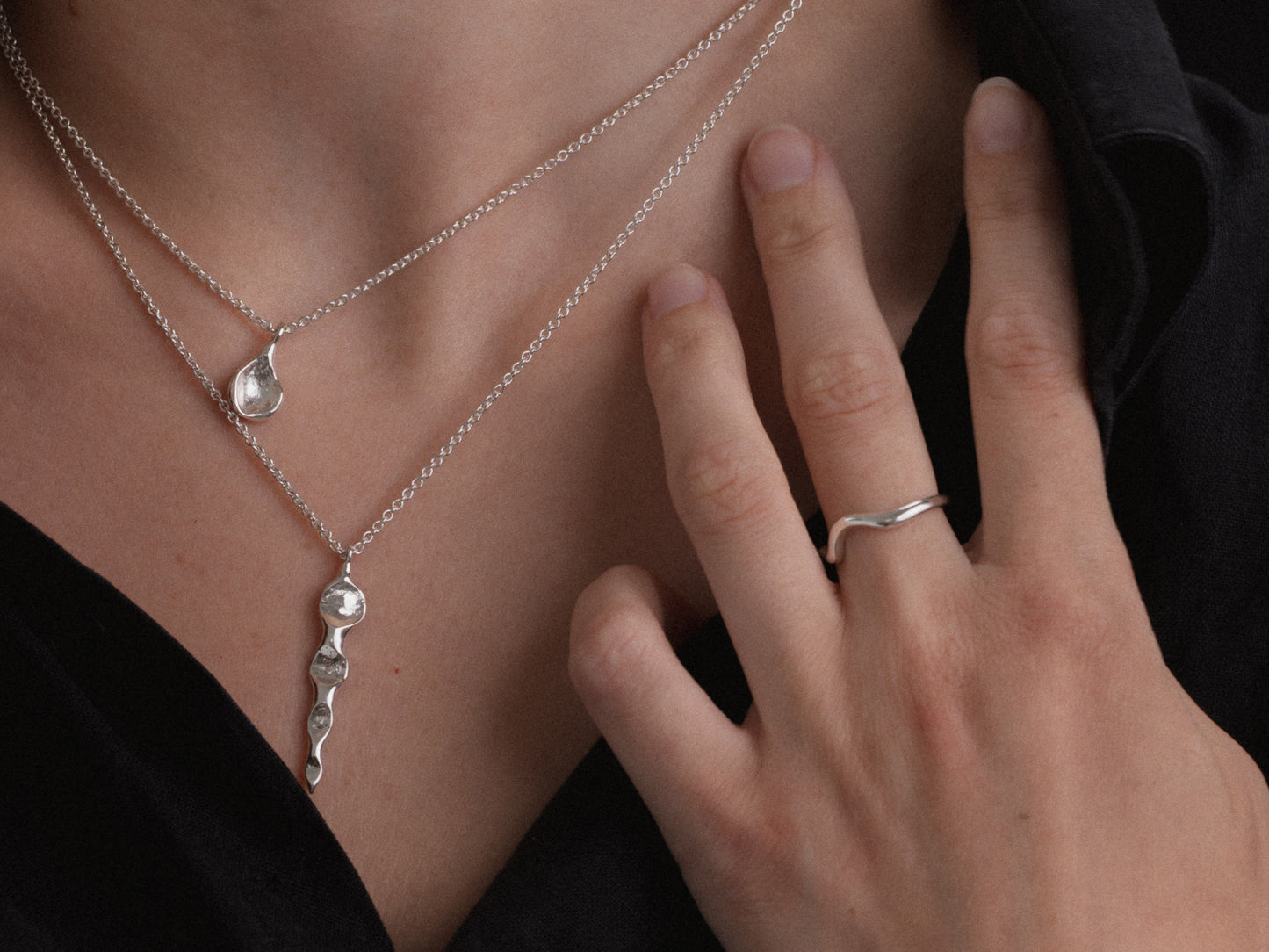 Ripple Charm Necklace