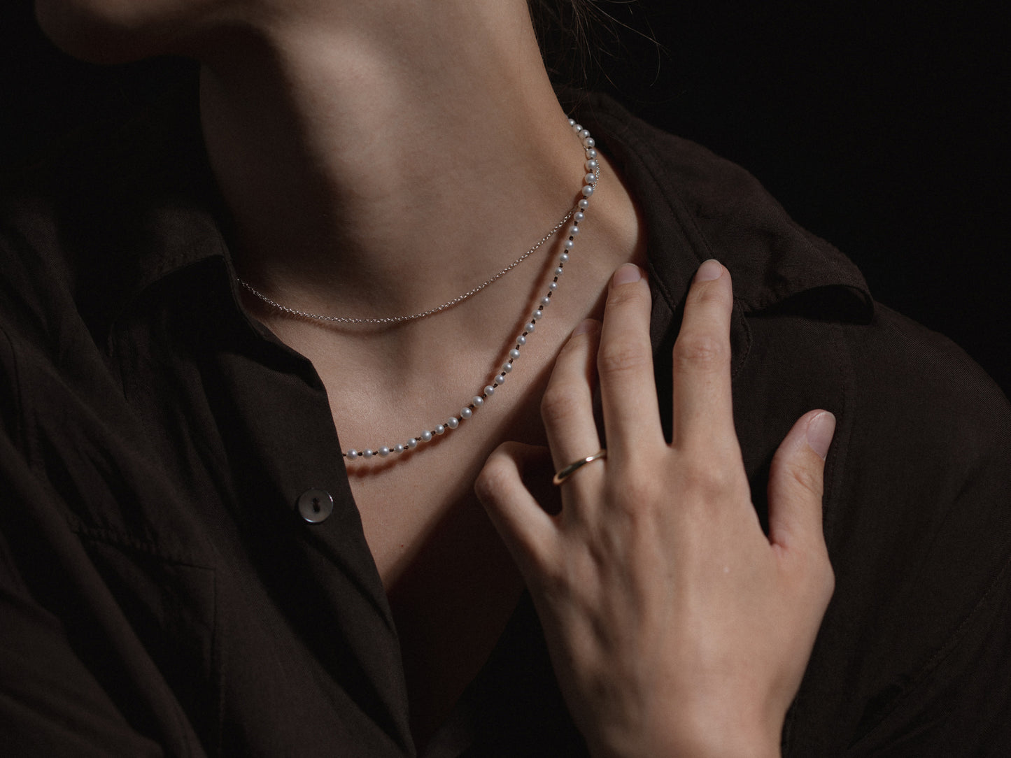 Hand Knotted Pearl Necklace
