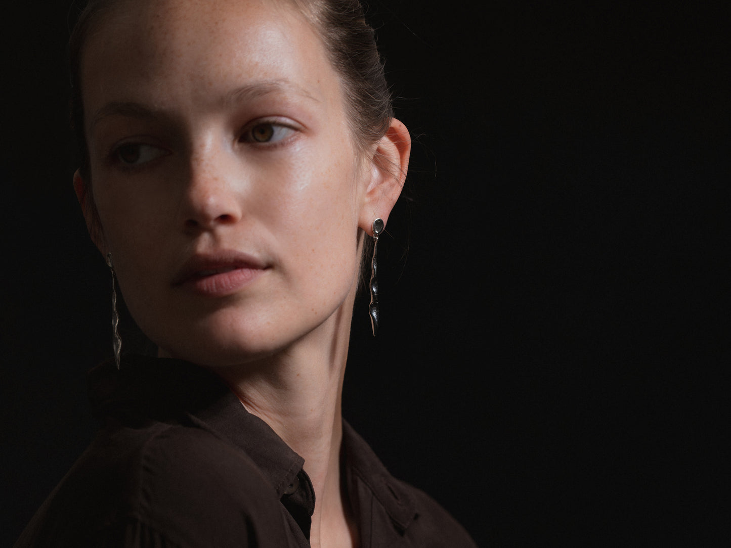 Stud Drop Earring