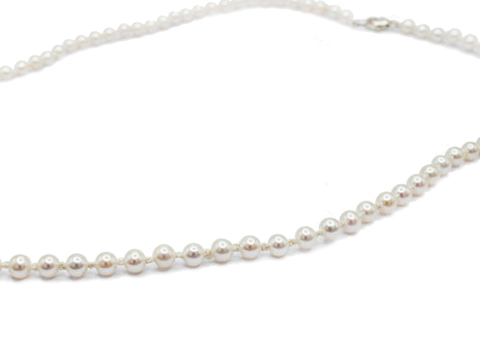Hand Knotted Pearl Necklace