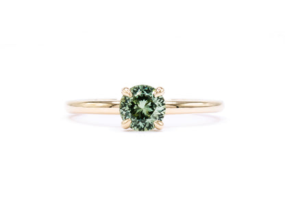 0.7ct Green Montana Sapphire Courtney Ring