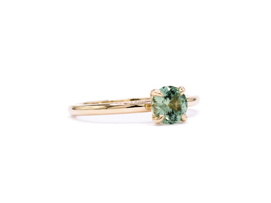 0.7ct Green Montana Sapphire Courtney Ring