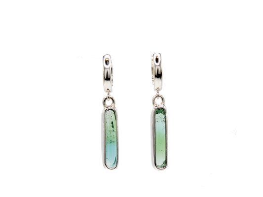 Tourmaline Hinge Hoops #001