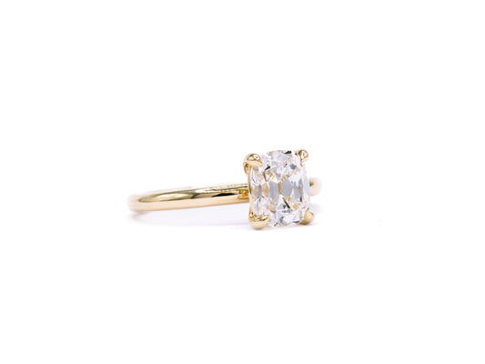 1.38ct Lab Created Old Mine Cut Diamond Courtney Ring