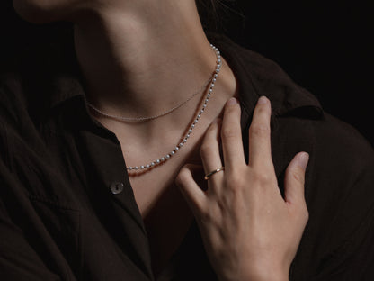 Hand Knotted Pearl Necklace