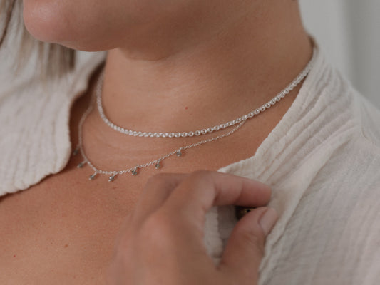 Sapphire Drop Necklace