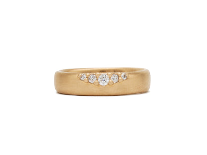 Lab Created Diamond Swell Band