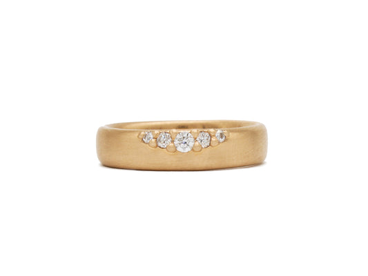 Lab Created Diamond Swell Band