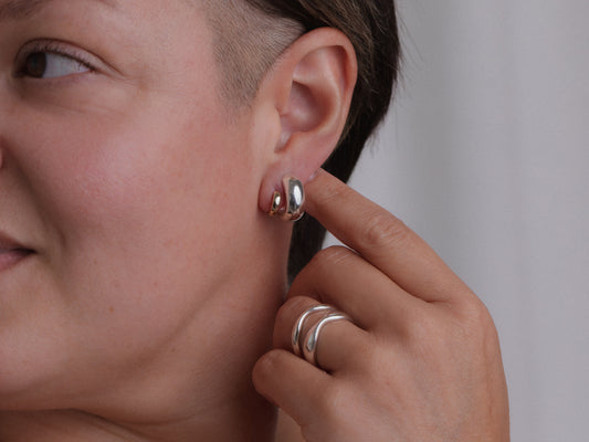 Bold Hinge Hoops